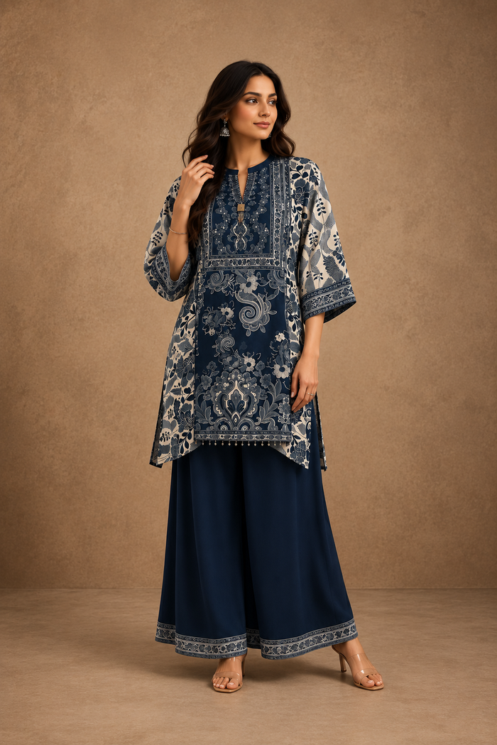 Indigo Heirloom Co-ord Set