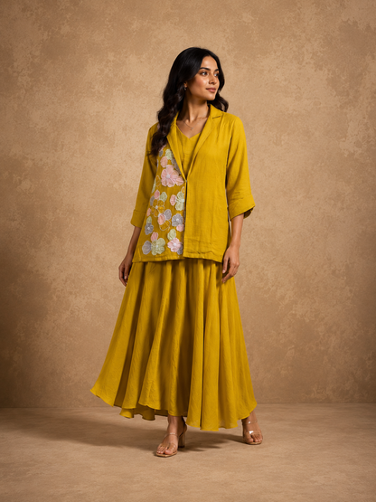 Sunlit Petals Ensemble Co-ord Set