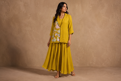 Sunlit Petals Ensemble Co-ord Set